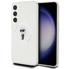 Заредете изображение във визуализатора на галерията – Karl Lagerfeld IML Ikonik MagSafe case for Samsung Galaxy S23+ - transparent
