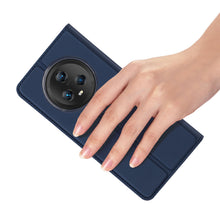 Заредете изображение във визуализатора на галерията – Dux Ducis Skin Pro Case for Honor Magic5 Flip Card Wallet Stand Blue
