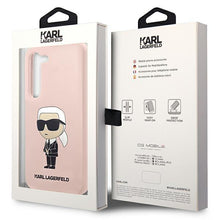 Заредете изображение във визуализатора на галерията – Karl Lagerfeld KLHCS23MSNIKBCP S23+ S916 hardcase pink/pink Silicone Ikonik
