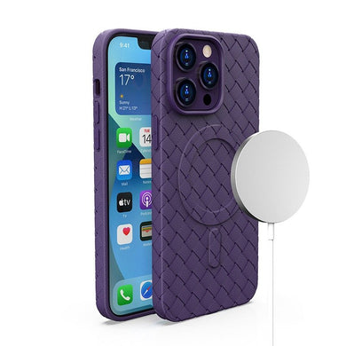 Woven Case for iPhone 15 - purple