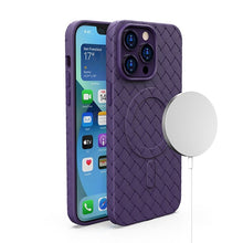 Заредете изображение във визуализатора на галерията – Woven Case for iPhone 13 Pro Max - Purple
