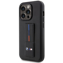 Заредете изображение във визуализатора на галерията – Original Case BMW Grip Hot Stamp Hardcase BMHCP14X22GSLK for Iphone 14 Pro Max Black
