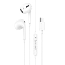 Заредете изображение във визуализатора на галерията – Borofone Earphones BM80 Max Gorgeous with microphone Type C (DAC) white
