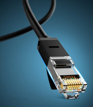 Заредете изображение във визуализатора на галерията – Ugreen cable internet network cable Ethernet patchcord RJ45 Cat 6 UTP 1000Mbps 3m blue (NW102 11203)
