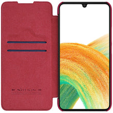 Заредете изображение във визуализатора на галерията – Nillkin Qin Leather Flip Wallet Case for Samsung Galaxy A34 5G | Red
