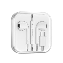 Заредете изображение във визуализатора на галерията – Borofone Earphones BM80 Magnificent with microphone Type C white
