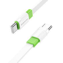 Заредете изображение във визуализатора на галерията – Borofone Cable BX89 Union - Type C to Type C - PD 60W 1 metre white-green
