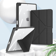 Заредете изображение във визуализатора на галерията – Dux Ducis Magi case for iPad 10.9'' 2022 (10 gen.) cover with stylus holder smart cover stand pink
