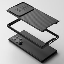 Заредете изображение във визуализатора на галерията – Nillkin CamShield Pro Magnetic Case for Samsung Galaxy S23 Ultra Magnetic MagSafe with Camera Cover Black
