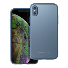 Заредете изображение във визуализатора на галерията – Roar matte glass гръб за iphone xs blue
