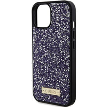 Заредете изображение във визуализатора на галерията – Original faceplate case GUESS GUHCP15SPFGSBSP for iPhone 15 (Rhinestone Metal Logo / Light pink)
