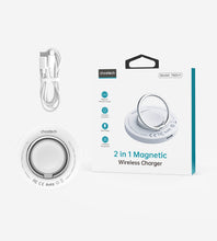 Заредете изображение във визуализатора на галерията – MagSafe Choetech T603-F inductive charger with holder - white
