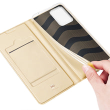 Заредете изображение във визуализатора на галерията – Dux Ducis Skin Pro Case for Xiaomi 13 Lite Flip Card Wallet Stand Gold
