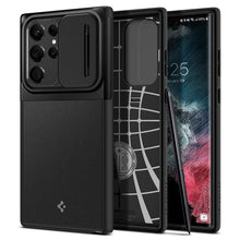 Заредете изображение във визуализатора на галерията – Spigen optik armor гръб за samsung s22 ultra black - TopMag
