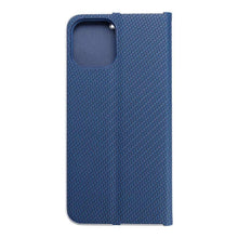 Заредете изображение във визуализатора на галерията – Forcell Luna carbon калъф тип книга - iphone 14 pro max ( 6.7 ) син - TopMag

