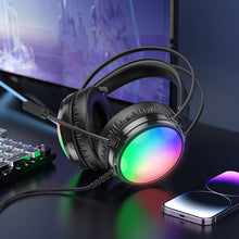 Заредете изображение във визуализатора на галерията – Borofone Headphones BO108 Flame gaming with microphone black
