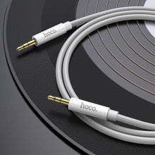 Заредете изображение във визуализатора на галерията – HOCO cable AUX Audio Jack 3,5mm to Lightninng 8-pin UPA19 1m silver
