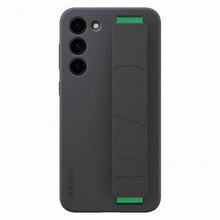 Заредете изображение във визуализатора на галерията – Samsung Silicone Grip Cover Case for Samsung Galaxy S23+ silicone case with wrist strap black (EF-GS916TBEGWW)
