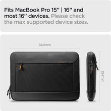 Заредете изображение във визуализатора на галерията – Spigen Klasdan Pouch KD100 for a 15-16" laptop - black
