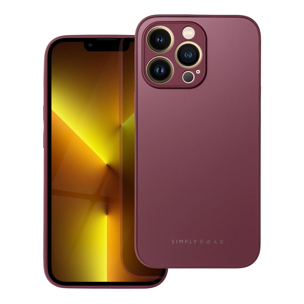 Roar matte glass гръб за iphone 11 pro max claret