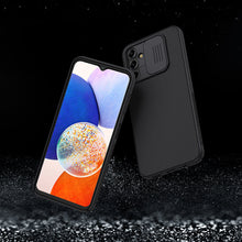 Заредете изображение във визуализатора на галерията – Nillkin CamShield Case for Samsung Galaxy A14 5G / Galaxy A14 cover with camera cover blue

