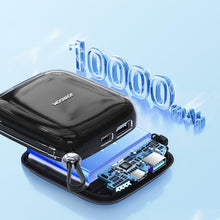 Заредете изображение във визуализатора на галерията – Joyroom power bank 10000mAh Jelly Series 22.5W with built-in Lightning cable black (JR-L003)
