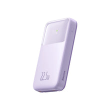 Заредете изображение във визуализатора на галерията – Baseus Comet Series powerbank with display 20000mAh 22.5W - purple + USB-A - USB-C 0.3m cable - white
