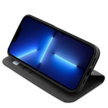 Заредете изображение във визуализатора на галерията – Karl Lagerfeld KLBKP14SSAKLHPK iPhone 14 6.1" bookcase black/black Saffiano Monogram
