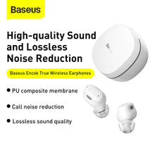 Заредете изображение във визуализатора на галерията – BASEUS Encok True Wireless Earphones WM01 Plus Plus White NGWM010002
