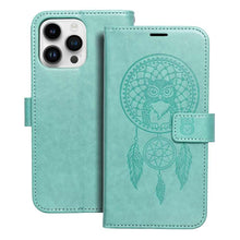 Заредете изображение във визуализатора на галерията – Forcell mezzo book case for iphone 14 pro max ( 6.7 ) dreamcatcher green - TopMag
