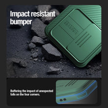 Заредете изображение във визуализатора на галерията – Nillkin CamShield Pro armored case with camera cover for Samsung Galaxy S24 - green

