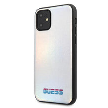 Заредете изображение във визуализатора на галерията – Guess GUHCN61BLD iPhone 11 6.1" / Xr silver/silver hard case Iridescent
