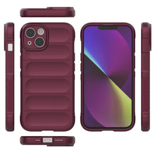 Заредете изображение във визуализатора на галерията – Magic Shield Case case for iPhone 14 elastic armored case burgundy
