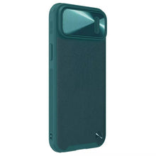 Заредете изображение във визуализатора на галерията – Nillkin CamShield S Leather Magnetic Case for Iphone 14/13 green
