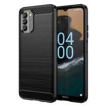 Заредете изображение във визуализатора на галерията – Carbon Case cover for Nokia G400 flexible silicone carbon cover black
