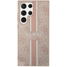 Заредете изображение във визуализатора на галерията – Guess GUHCS23LP4RPSP S23 Ultra S918 pink/pink hardcase 4G Printed Stripe
