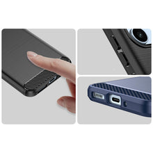 Заредете изображение във визуализатора на галерията – Carbon Case for Samsung Galaxy A54 5G flexible silicone carbon cover blue
