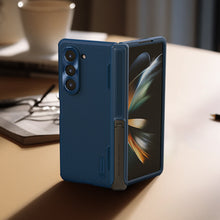 Заредете изображение във визуализатора на галерията – Nillkin Super Frosted Shield Fold Case for Samsung Galaxy Z Fold 5 5G blue (bracket)
