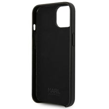 Заредете изображение във визуализатора на галерията – Karl Lagerfeld KLHCP14SFWHK iPhone 14 6,1" hardcase czarny/black Leather Perforated Logo
