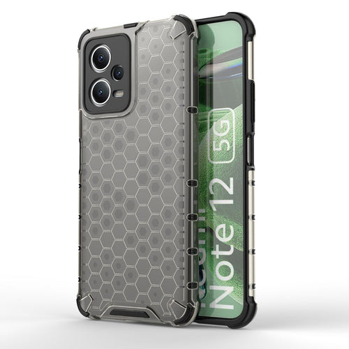Honeycomb case for Xiaomi Redmi Note 12 5G / Poco X5 5G armored hybrid cover black