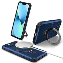 Заредете изображение във визуализатора на галерията – Tel Protect Armor Magsafe Metal Ring Case for Iphone 13 blue
