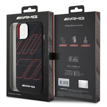 Заредете изображение във визуализатора на галерията – AMG Silicone Large Rhombuses Pattern MagSafe Case for iPhone 15 Plus / 14 Plus - Black
