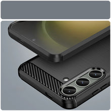 Заредете изображение във визуализатора на галерията – Case for Carbon Case Samsung Galaxy S24+ flexible silicone carbon cover - black
