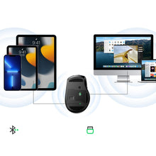 Заредете изображение във визуализатора на галерията – Ugreen optical wireless mouse USB 2.4GHz / Bluetooth 5.0 4000 DPI black (MU006)
