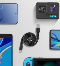 Заредете изображение във визуализатора на галерията – Ugreen flat USB cable - USB Type C Quick Charge 3 A 2 m black (US332 70637)
