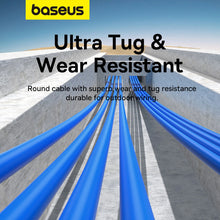 Заредете изображение във визуализатора на галерията – Baseus High Speed ​​Cat 6 RJ-45 1000Mb/s Ethernet cable 1m round - blue
