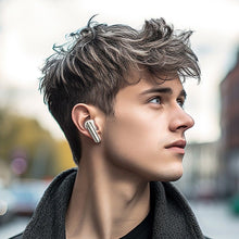 Заредете изображение във визуализатора на галерията – HOCO bluetooth earphones TWS EQ11 Pacifico milky white
