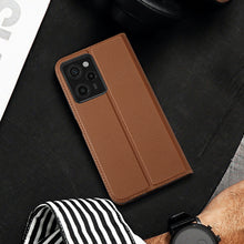 Заредете изображение във визуализатора на галерията – Dux Ducis Skin X2 Case For Xiaomi Redmi Note 12 Pro / Poco X5 Pro 5G Cover Flip Wallet Stand Brown
