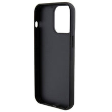 Заредете изображение във визуализатора на галерията – Guess Croco Triangle Metal Logo case for iPhone 15 Pro Max - black
