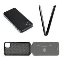 Заредете изображение във визуализатора на галерията – Elegance flexi book for iPhone 12 black - TopMag

